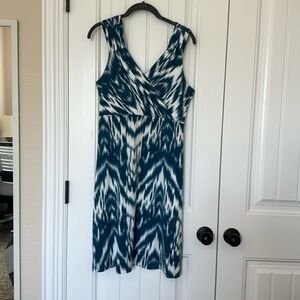 Aventura dress - blue & white